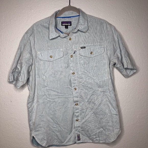 Patagonia Other - Patagonia Button down shirt Mens sz M blue pockets